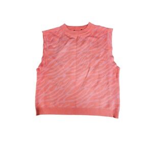 Women’s 8 pink zebra nasty gal sweater vest